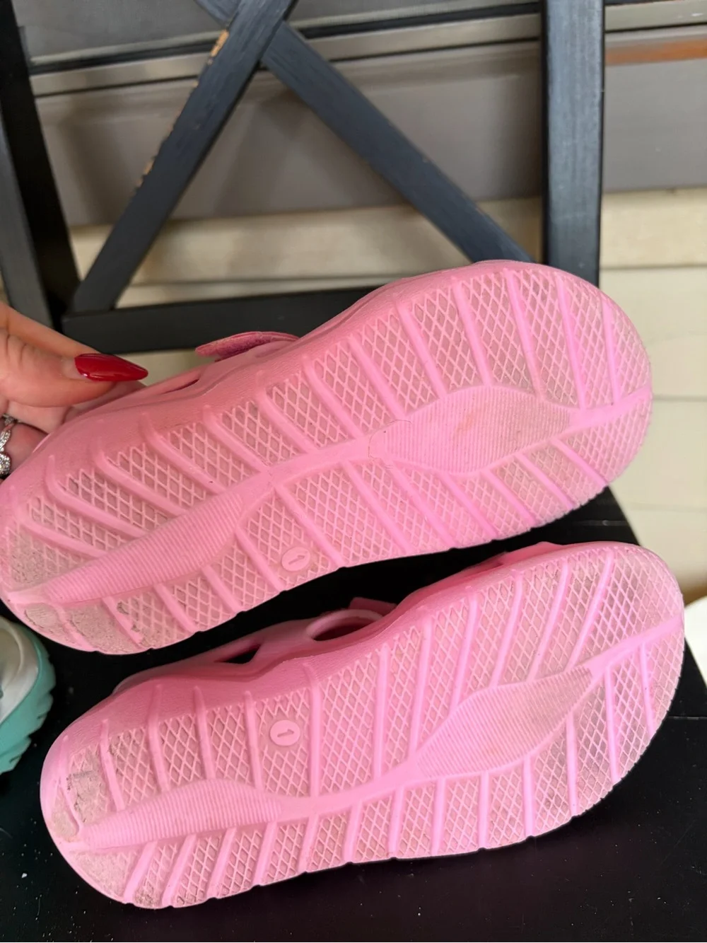 Kids Pink Adjustable Strap Sandals Girls 1